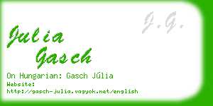julia gasch business card